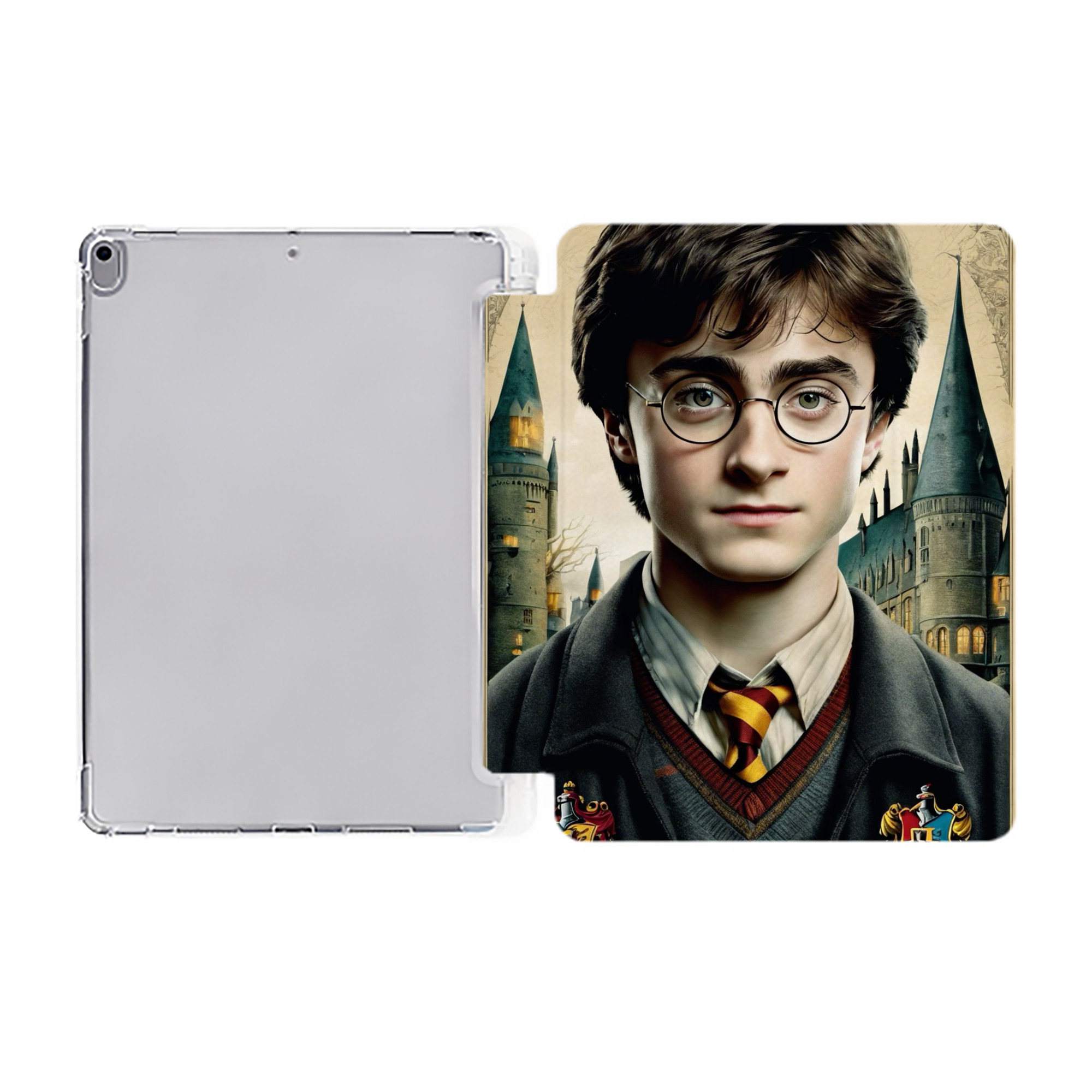 （画像用） Harry Potter ハリー・ポッターシリーズ IPad ケース ペン収納付き 三つ折りスタンド PUレザー×シリコン 対応機種9.5/10.5/10.9インチ